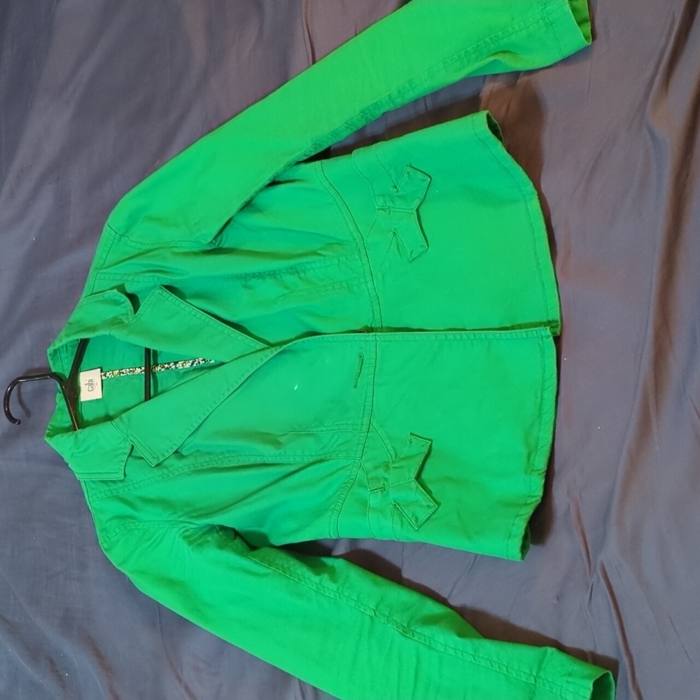 Green CABi Cotton/Spandex Blazer